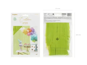 Kurtyna Party jasny zielony 100x200cm