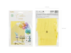 Kurtyna Party jasny żółty 100x200 cm