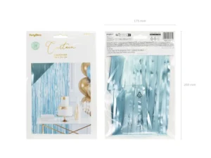 Kurtyna Party, niebieski, 100x200cm 2