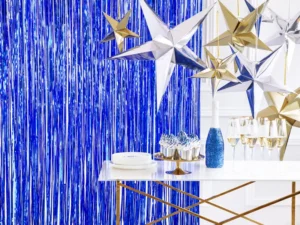 Kurtyna Party, niebieski, 90 x 250cm 2