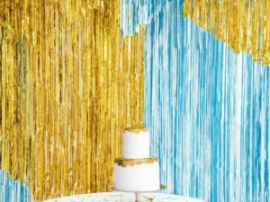 Kurtyna Party złoty 90 x 250cm