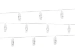 Lampki LED klamerki bezbarwny 1.4m