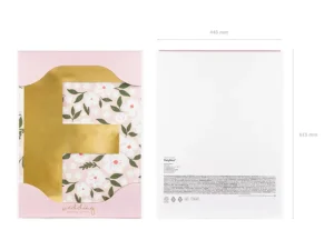 Litera lustrzana ''F'' złoty, 40x60 cm