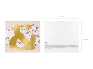 Litera lustrzana ''&'' złoty, 58x61 cm