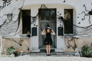 Materiał dekoracyjny gładki czarny 0.72x9.8m