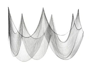 Materiał dekoracyjny gładki czarny 0.72x9.8 m