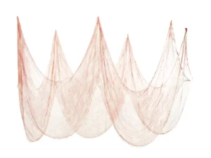 Materiał dekoracyjny z plamami krwi biały 0.72x9.8 m