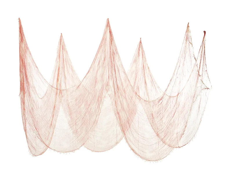 Materiał dekoracyjny z plamami krwi biały 0.72x9.8 m