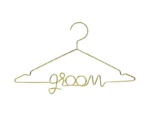 Metalowy wieszak Groom złoty 45x27cm