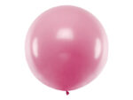 Balon okrągły 1m Metallic Light Pink