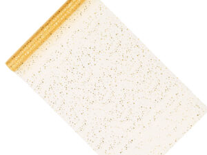 Organza Glittery złota 0.36 x 9 m