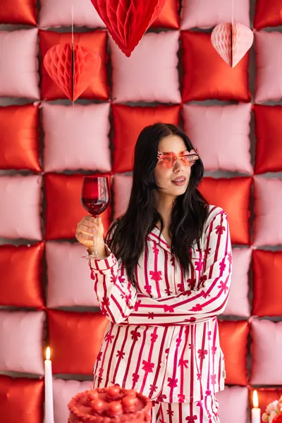 Okulary Serduszka płomienie, czerwone