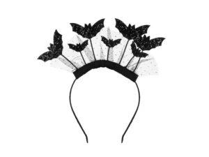 Opaska Nietoperze 22x23 cm czarny