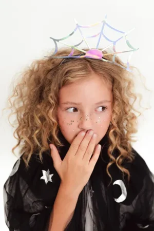 Opaska Pajęczyna 21x23 cm holograficzna