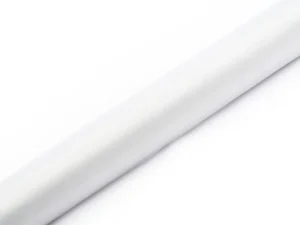 Organza Gładka biała 0.36 x 9 m