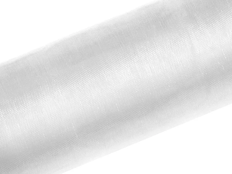 Organza Gładka biała 1.5 x 50 m