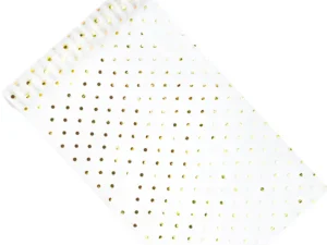 Organza z nadrukiem biała 0.36 x 9 m