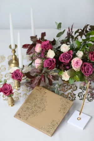 Organza z nadrukiem, biała, 0.36 x 9 m