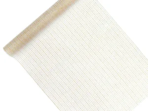 Organza z nadrukiem biała 0.48 x 9 m