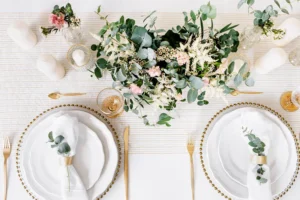 Organza z nadrukiem biała 0.48 x 9m