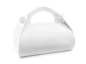 Ozdobne pudełka na ciasto białe 16x8.5x9.5cm