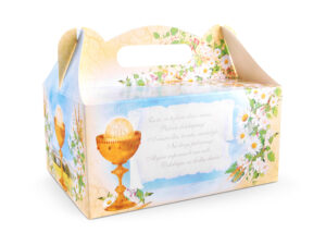 Ozdobne pudełka na ciasto komunijne