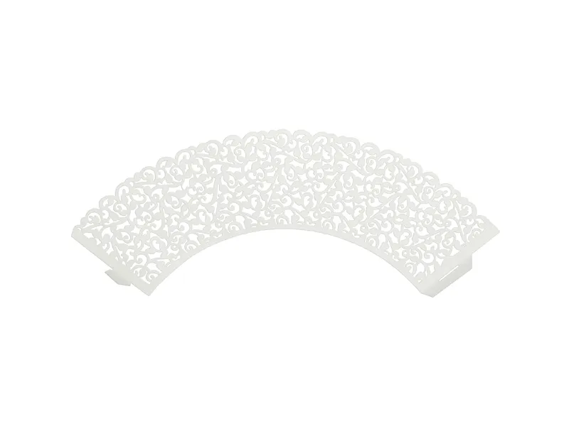 Papilotki na muffinki białe 5.5 x 8.5cm