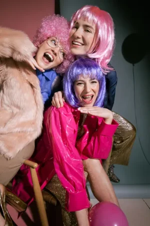 Peruka Kleopatra fioletowy