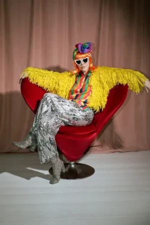 Peruka Kleopatra pomarańczowy