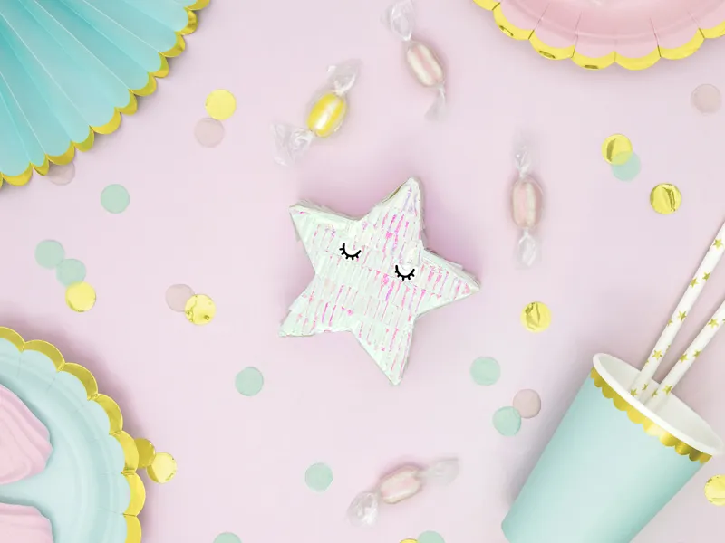 Piniata - Gwiazda, 10,5x9,5x3,5 cm