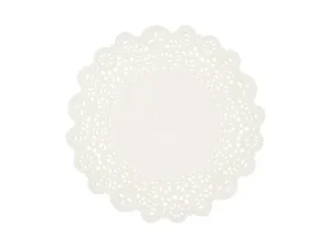 Podkładki pod talerze białe średnica ok. 35.5 cm