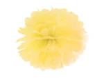 Pompon bibułowy żółty 25cm