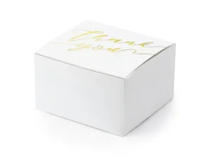 Pudełeczka Thank you białe 6x3.5x5.5 cm