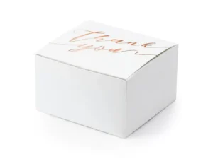 Pudełeczka Thank you białe 6x3.5x5.5 cm