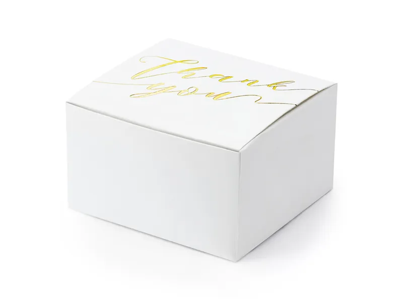 Pudełeczka Thank you białe 6x3.5x5.5 cm