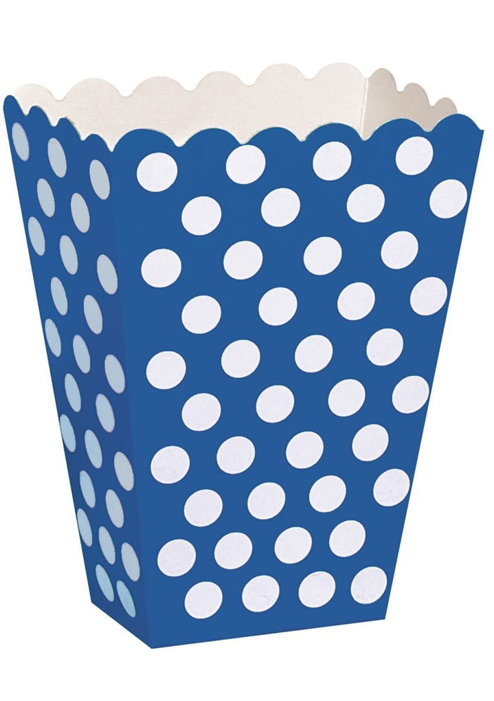 Pudełka na przekąski kropki niebieskie