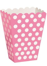 Pudełka na przekąski kropki różowe