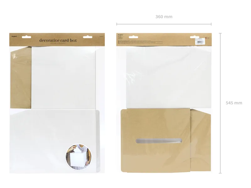 Pudełko na koperty kremowe 24x24x24cm