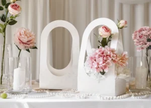 Pudełko na kwiaty flowerbox 21.6 x 11.7 x 38.5cm białe