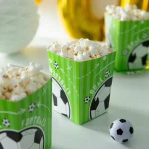 Pudełko na popcorn Football, 12.5x8.5 cm