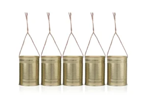 Puszki dekoracyjne złoty 10 x 7cm