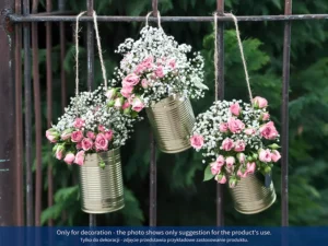 Puszki dekoracyjne złoty 10 x 7 cm