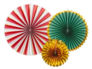 Rozety dekoracyjne mix kolorów 26-43 cm