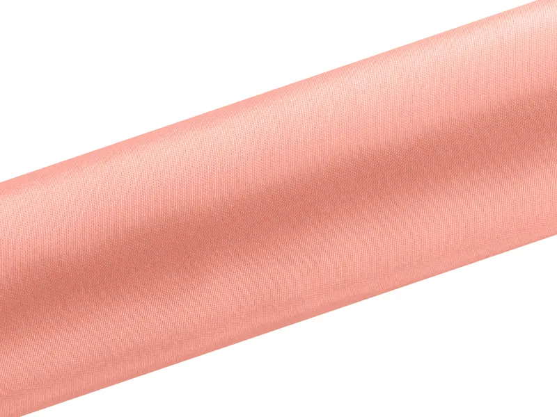 Satyna gładka koralowa 0.16 x 9 m