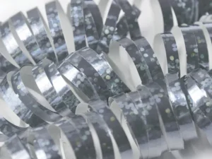 Serpentyny holograficzne srebrne 3.8 m