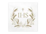 Serwetki IHS 33x33 cm złoty