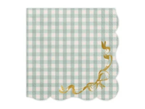 Serwetki Kratka z kokardką 33x33 cm mix