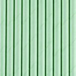 Słomki papierowe miętowe 19.5 cm