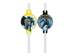 Słomki papierowe z medalionem Batman Rogue Rage