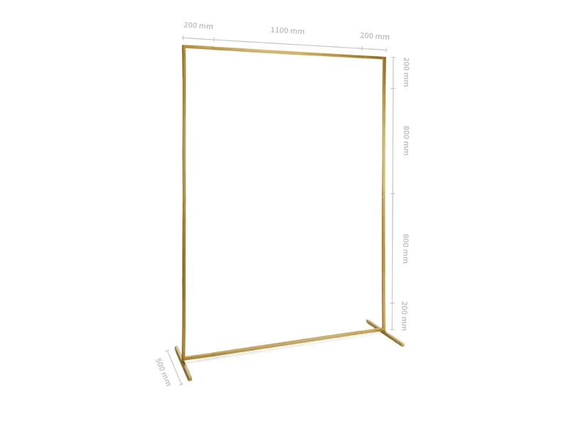 Stojak na tło, ramka, złoty, 150x200 cm